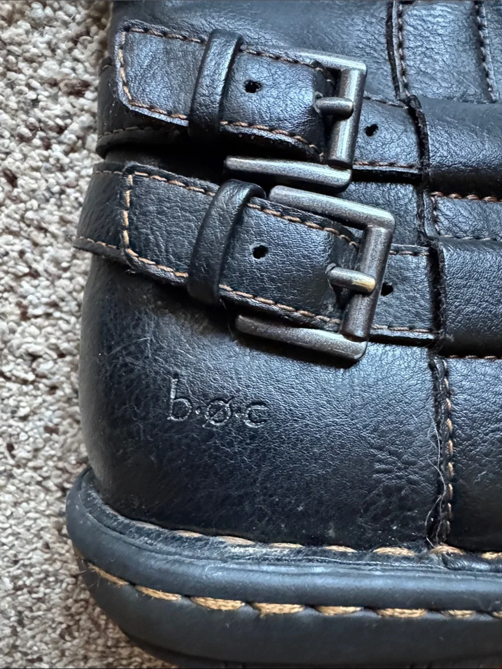 boc Black Buckle Riding Boots